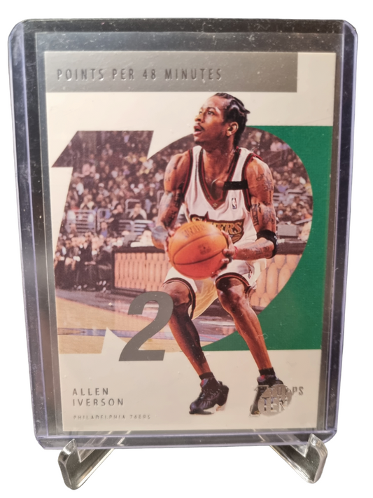 2002 Topps #12 Allen Iverson Points Per 48 Minutes Topps Ten