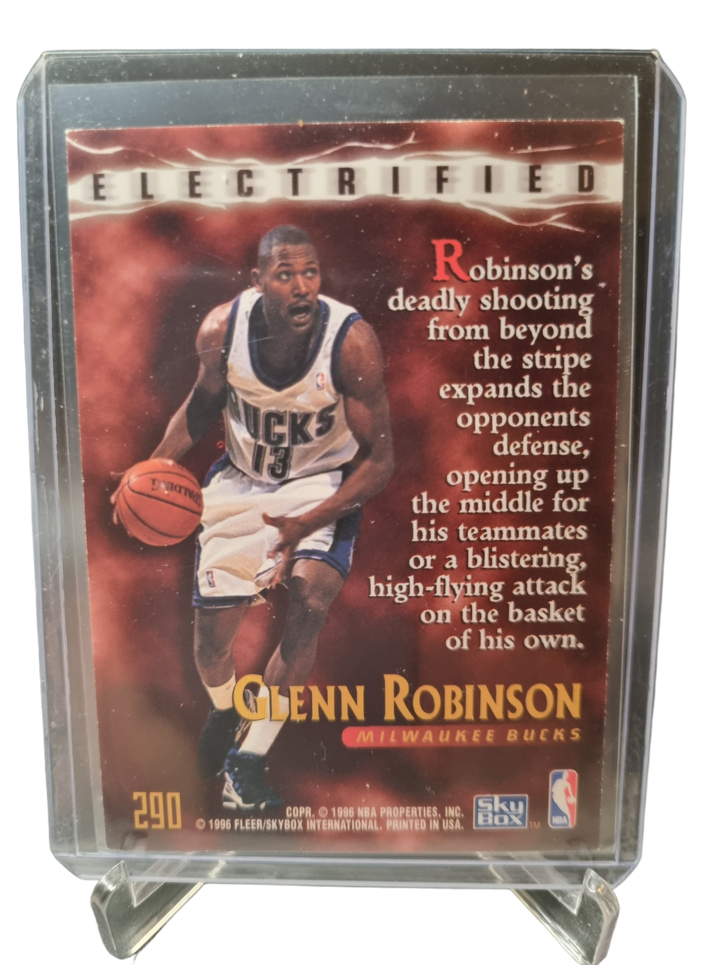 1996 Fleer #290 Glenn Robinson Electrified