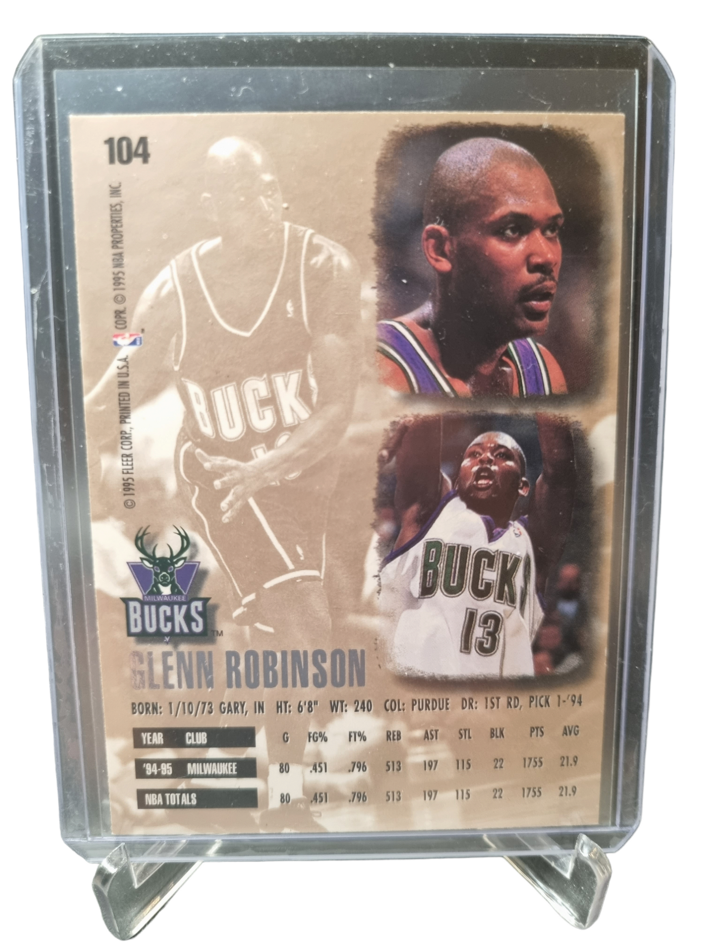 1995-96 Fleer #104 Glenn Robinson