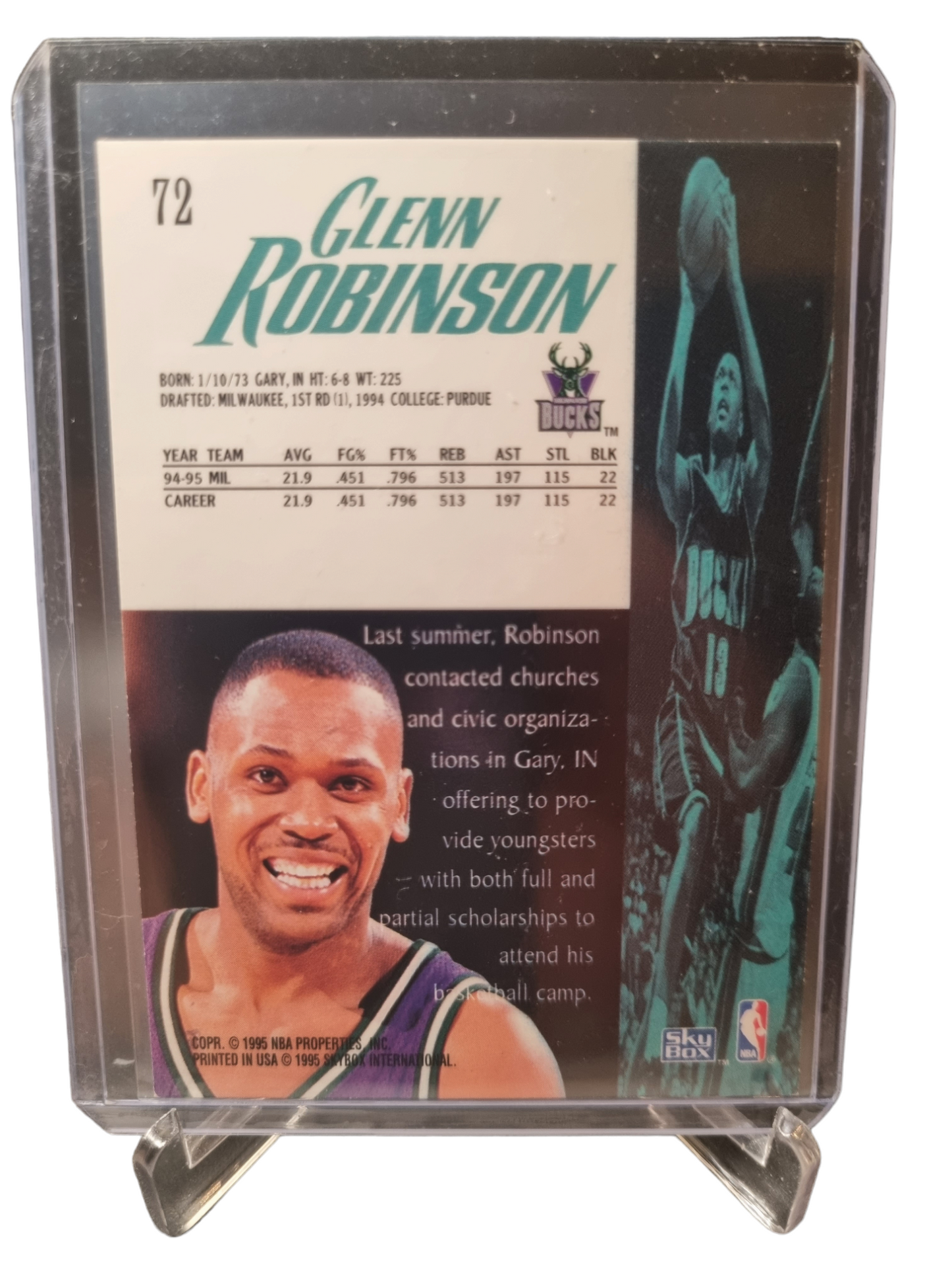 1994-95 Skybox #72 Glenn Robinson Rookie Card