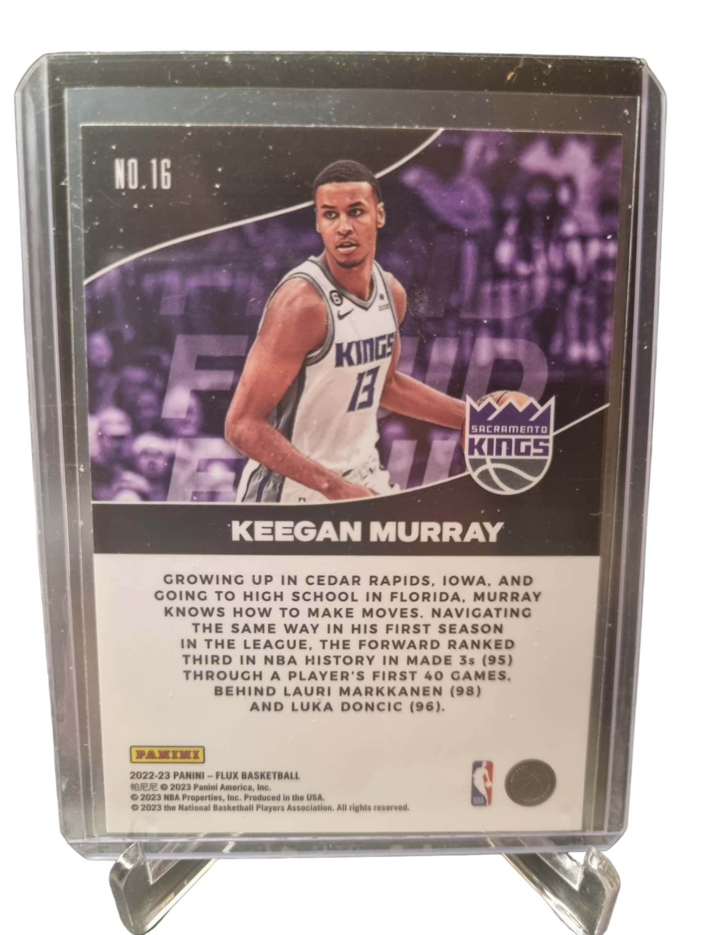 2022-23 Flux #16 Keegan Murray Rookie Card Fluid