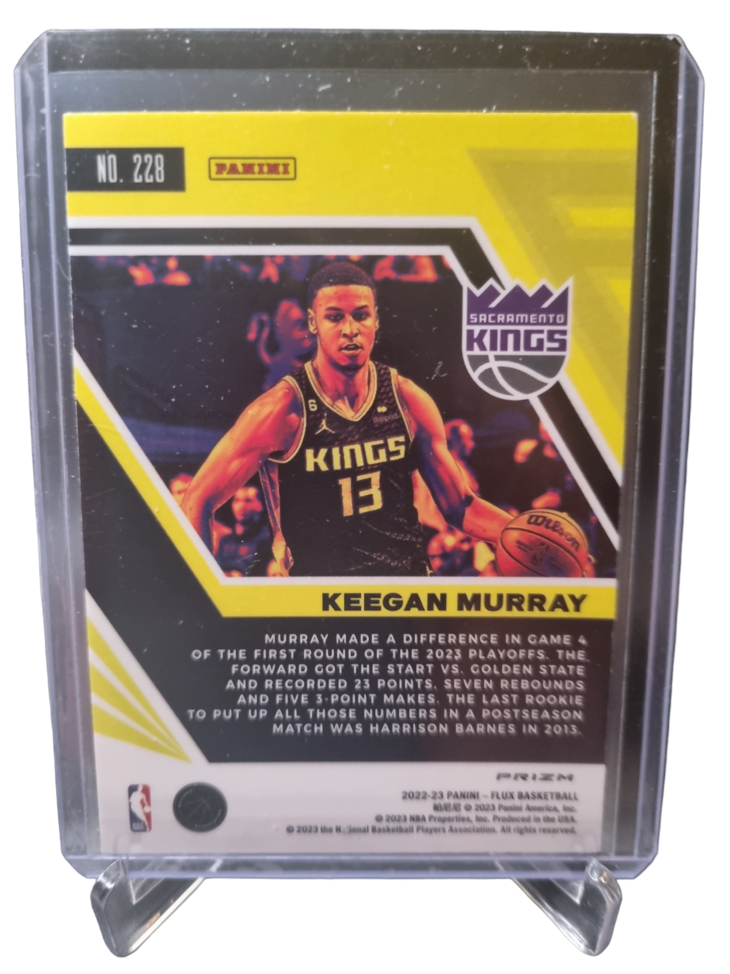 2022-23 Flux #228 Keegan Murray Rookie Card Blue Prizm