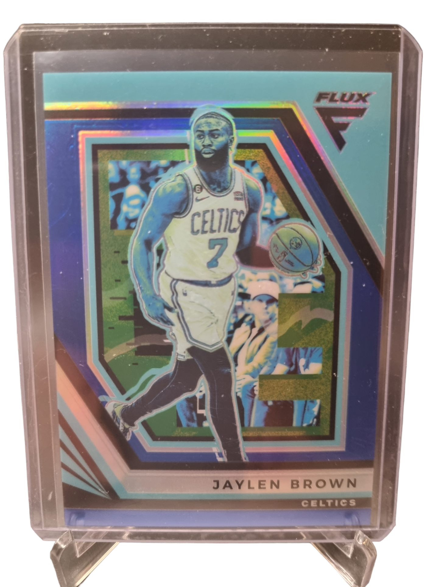 2022-23 Panini Flux #62 Jaylen Brown Prizm 42/99