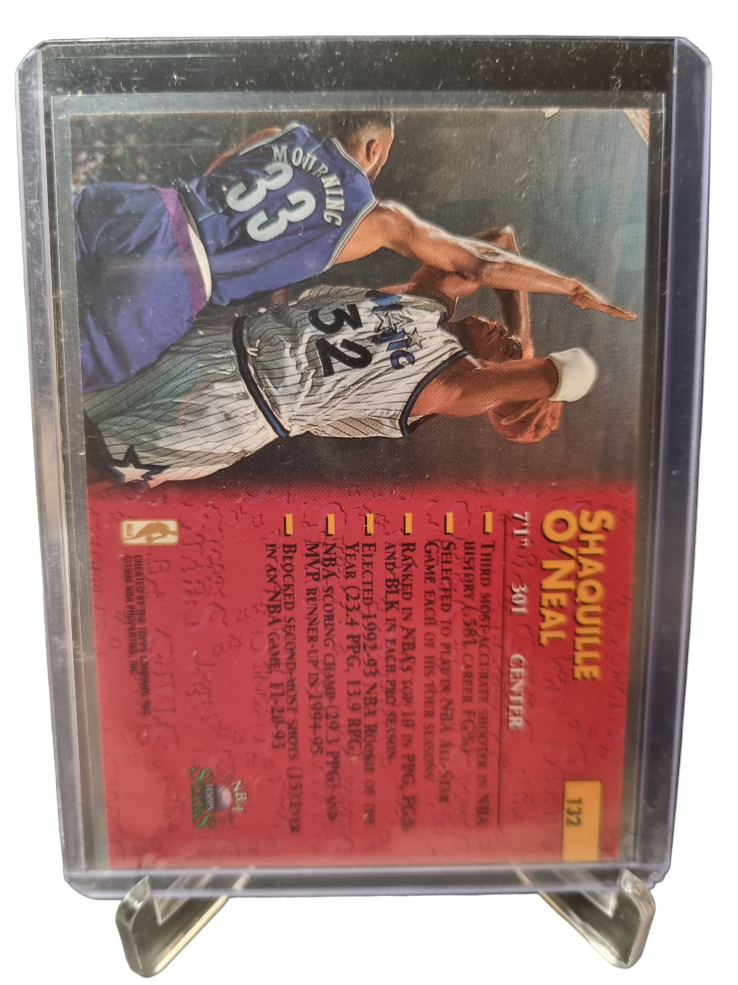 1995 Topps #132 Shaquille O'Neal Topps Stars