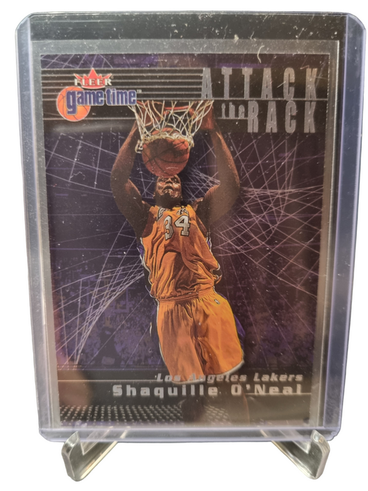2000-01 Fleer #10 0f 20 Shaquille O'Neal Attack The Rack