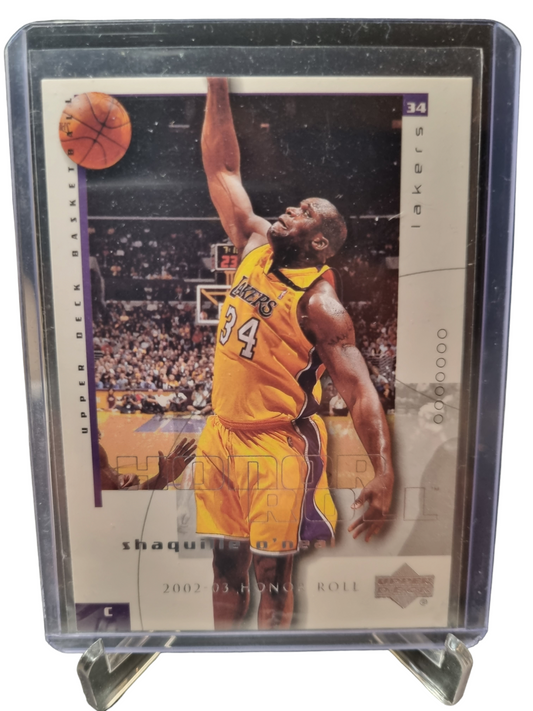 2002 Upper Deck #36 Shaquille O'Neal Honor Roll