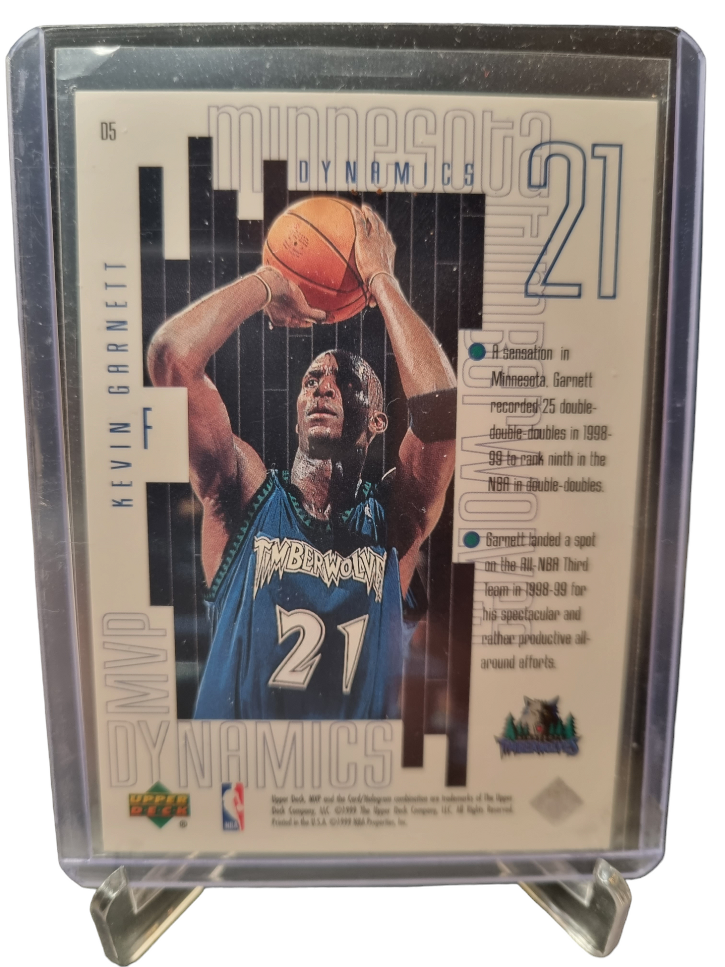 1999 Upper Deck #05 Kevin Garnett MVP Dynamics