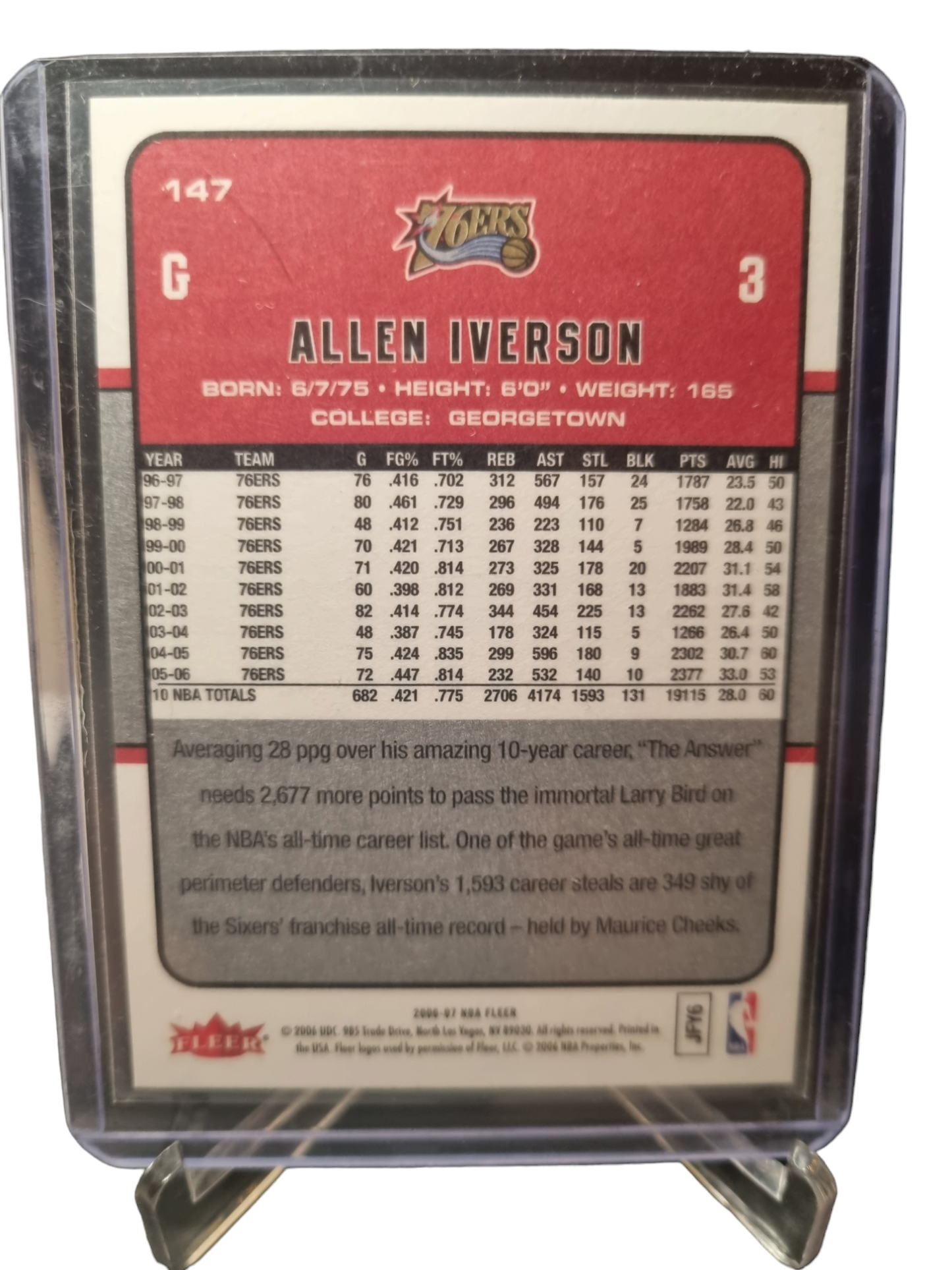 2006-07 Fleer #147 Allen Iverson