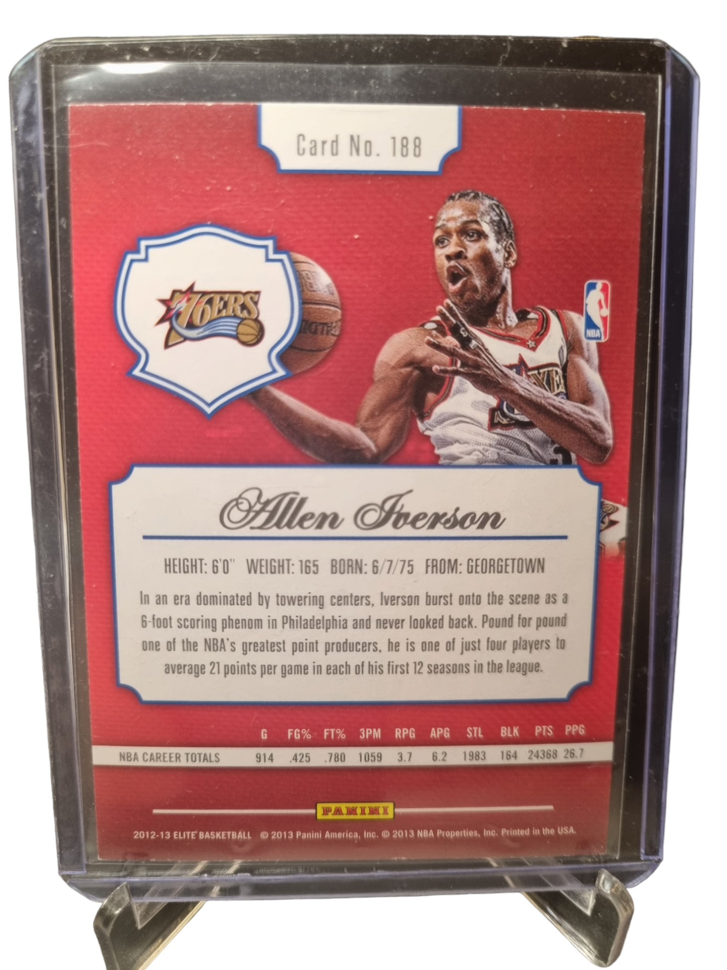 2012-13 Panini Elite #188 Allen Iverson Elite