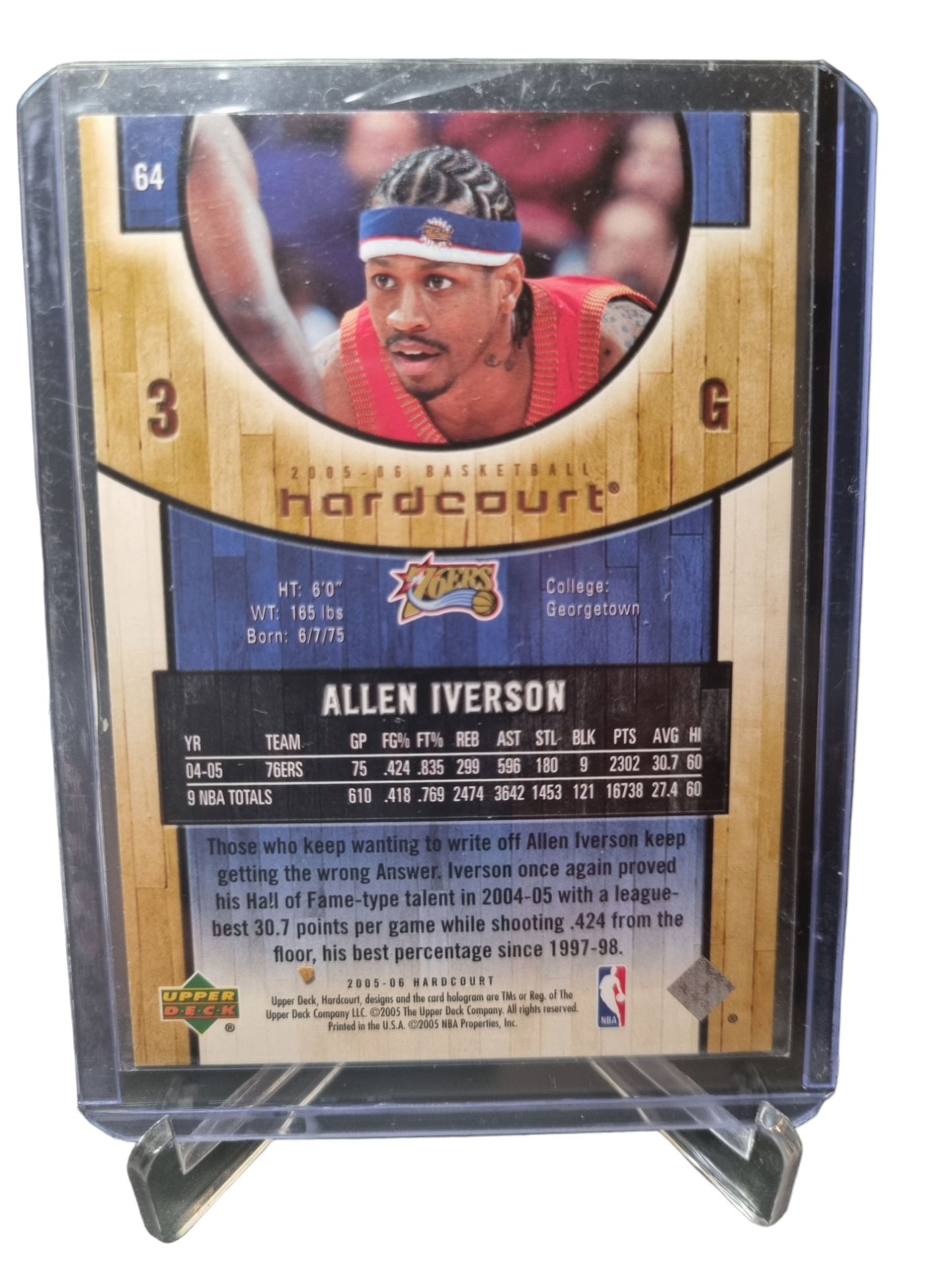 2005-06 Upper Deck #64 Allen Iverson Hard Court