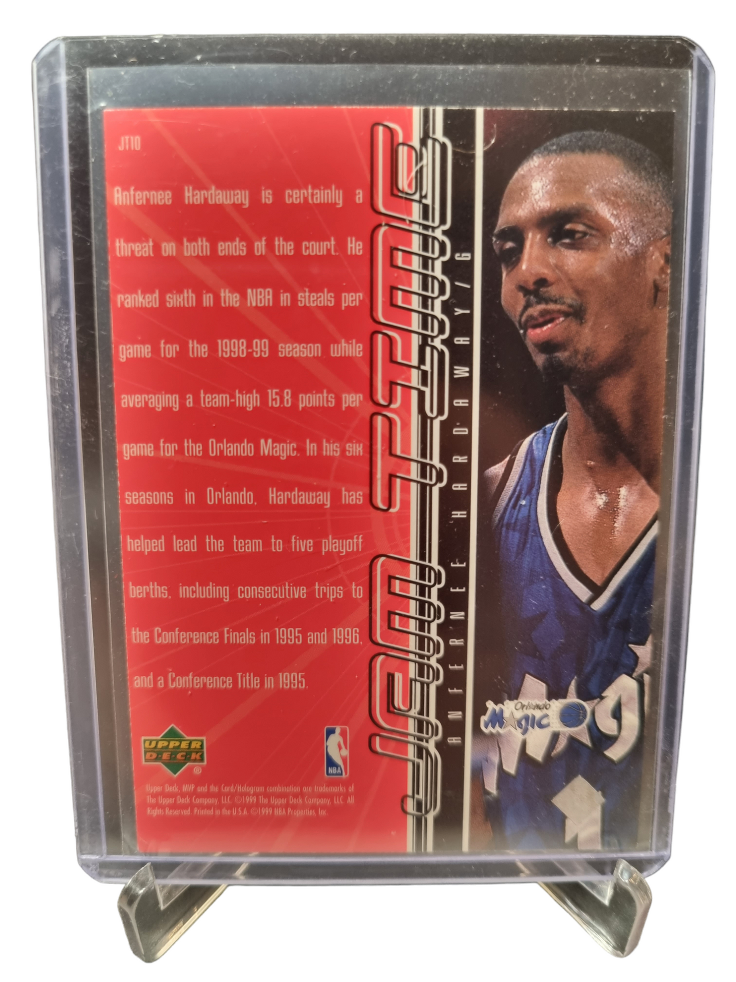 1999 Upper Deck #JT10 Anfernee Hardaway Jam Time