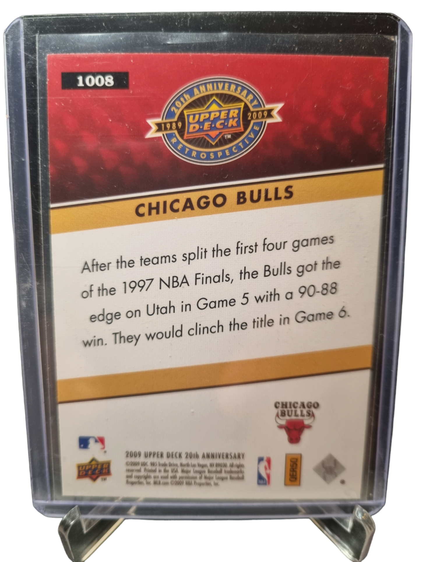 2009 Upper Deck #1008 Michael Jordan 20th Anniversary Retrospective