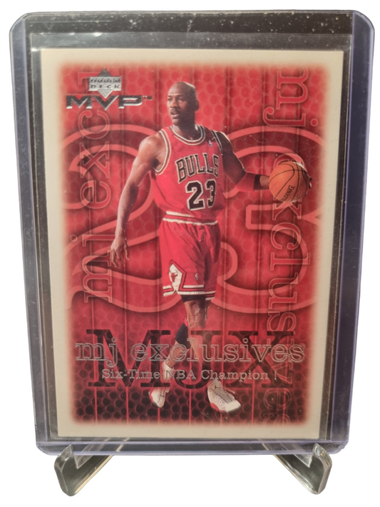 1999 Upper Deck MVP #208 Michael Jordan MJ Exclusives Six Time NBA Champion