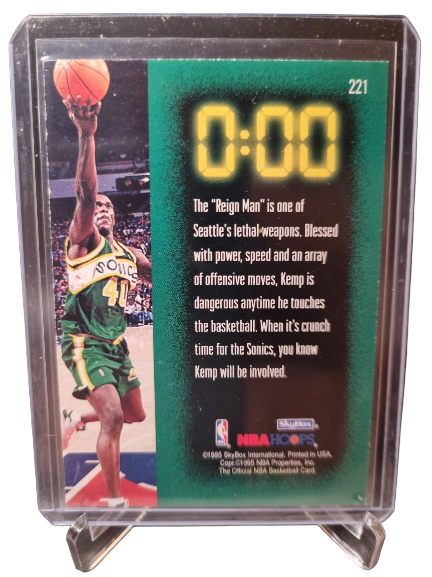 1995 Hoops #221 Shawn Kemp Buzzer Beater