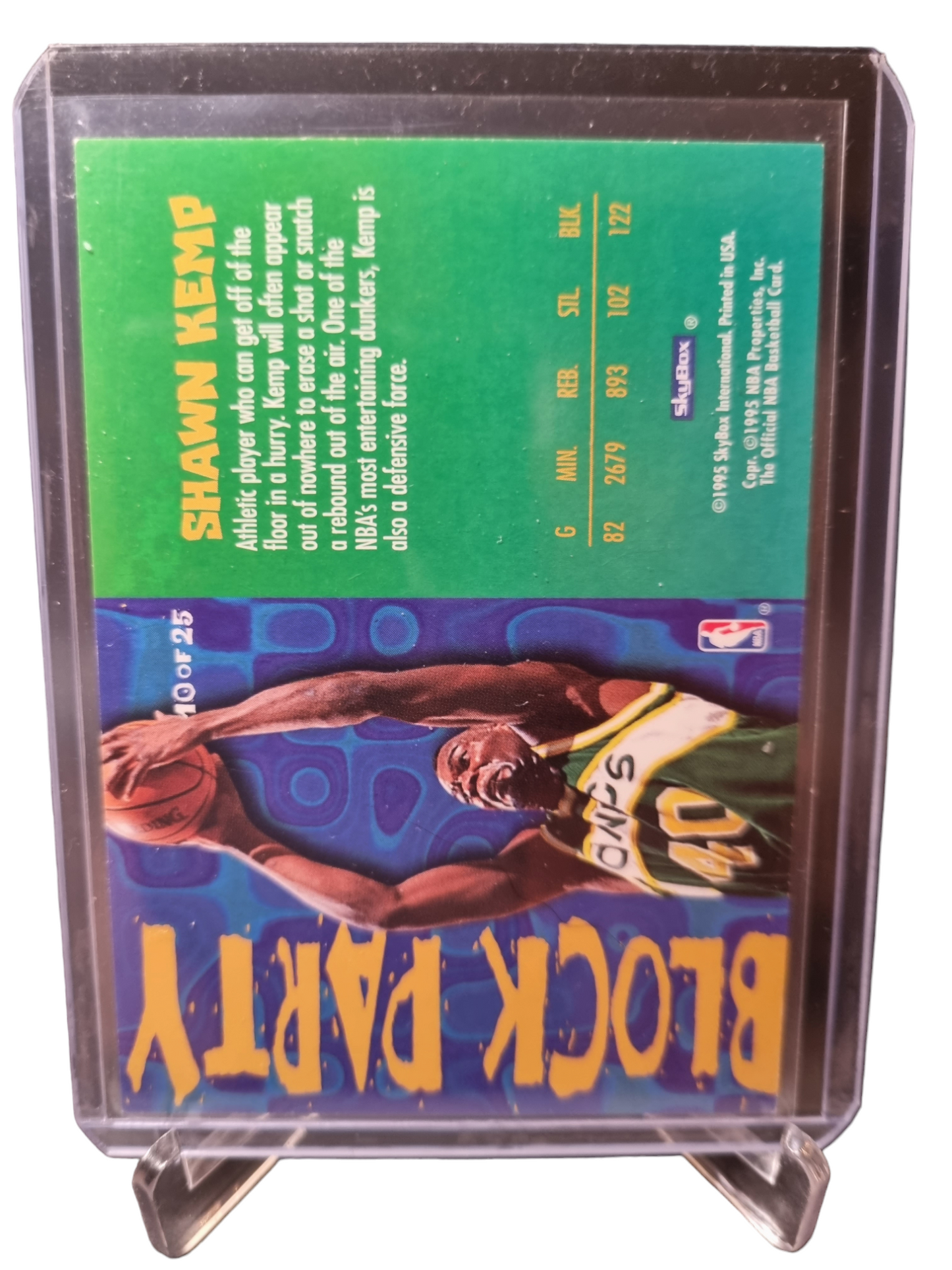 1995 Hoops #10 of 25 Shawn Kemp Block Party