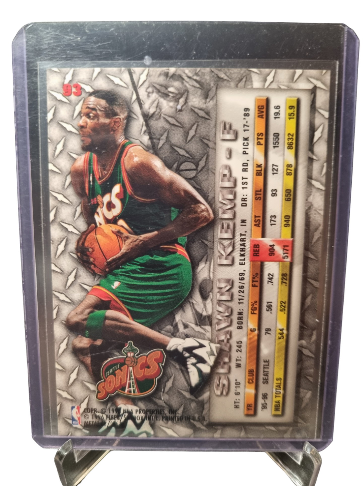 1996-97 Fleer Metal #93 Shawn Kemp