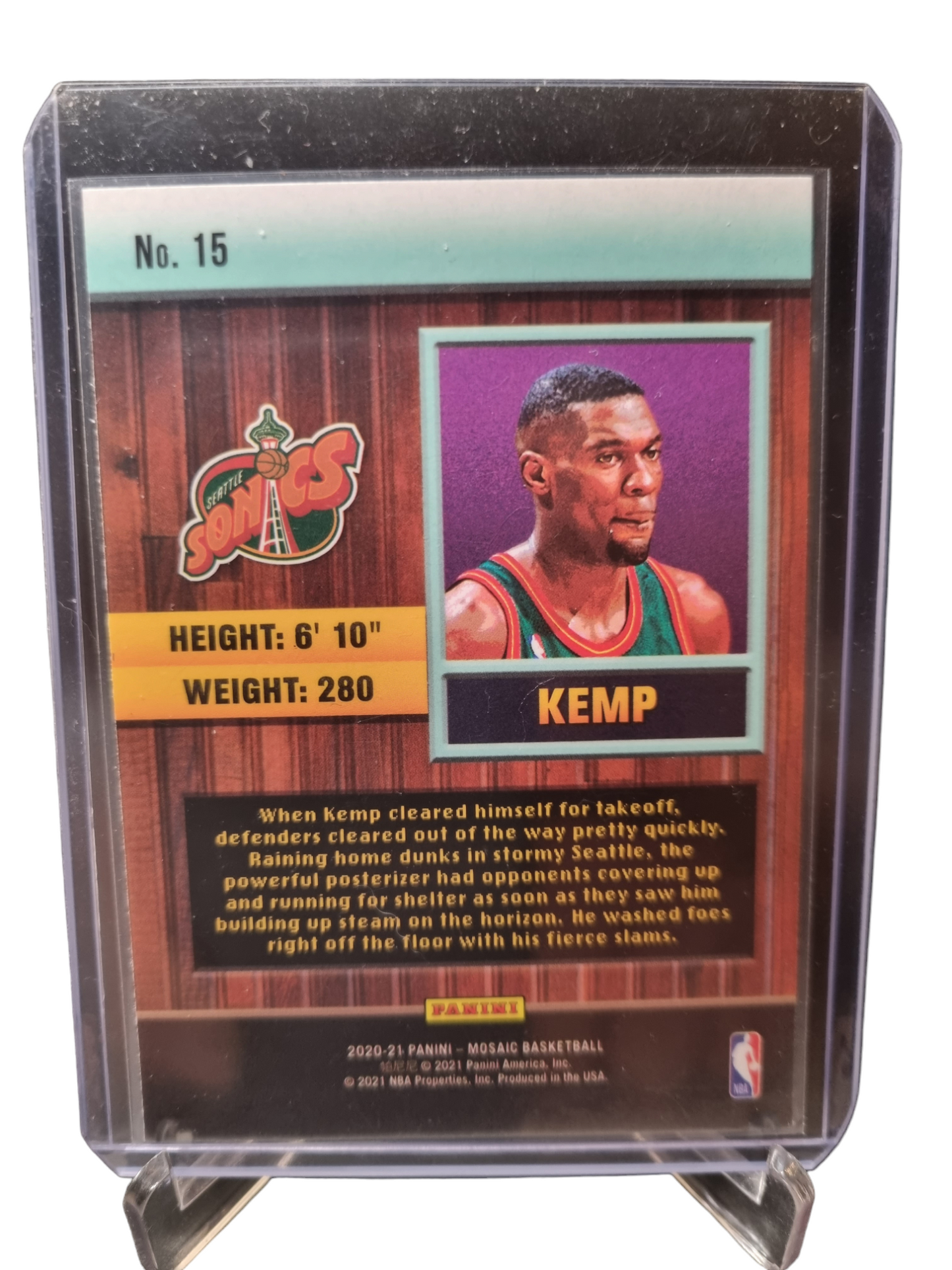 2020-21 Panini Mosaic #15 Shawn Kemp Jam Masters