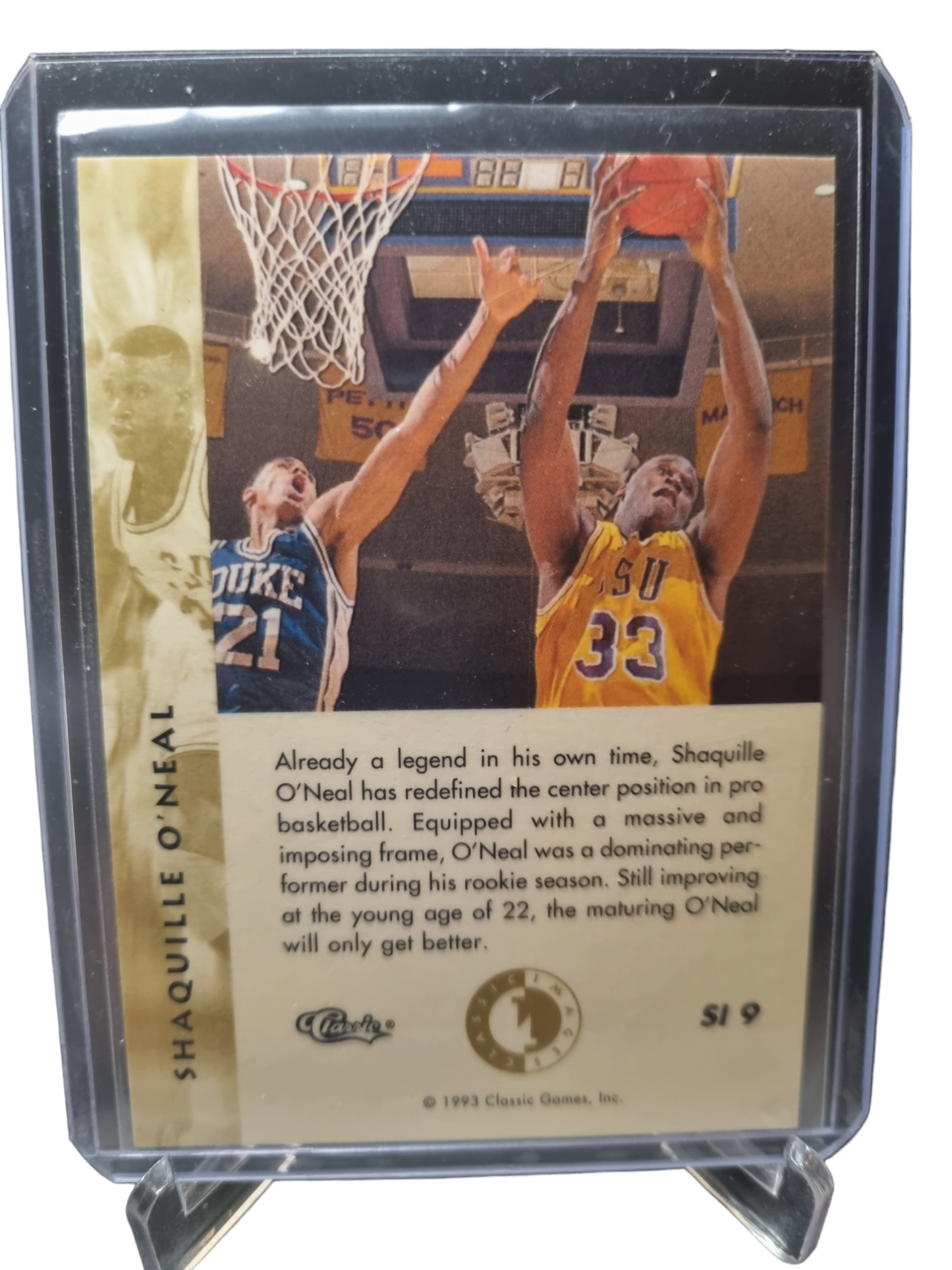 1993 Classic #SI 9 Shaquille O'Neal Rookie Card Classic Images