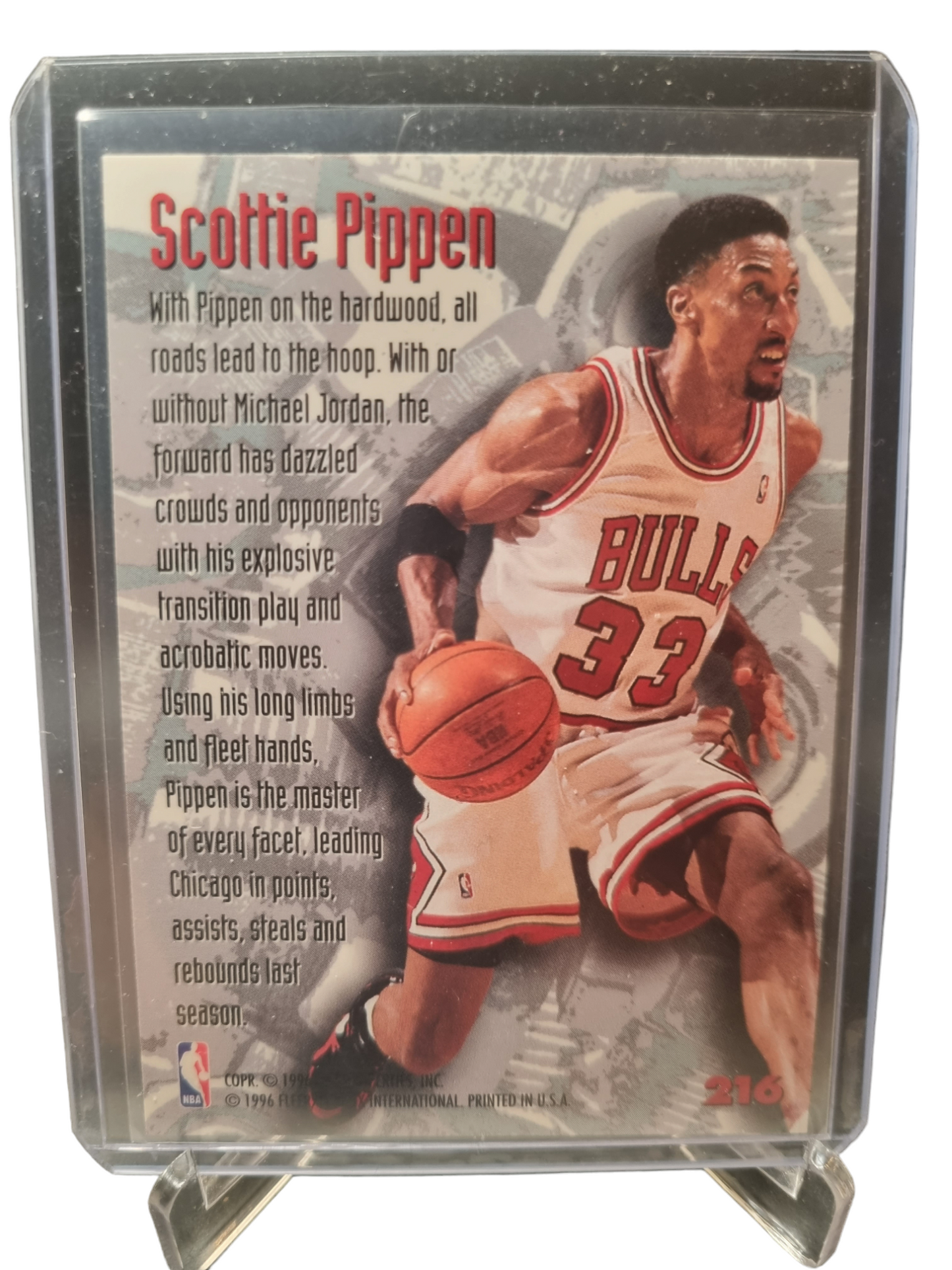 1995-96 Fleer Metal #216 Scottie Pippen Nuts and Bolts