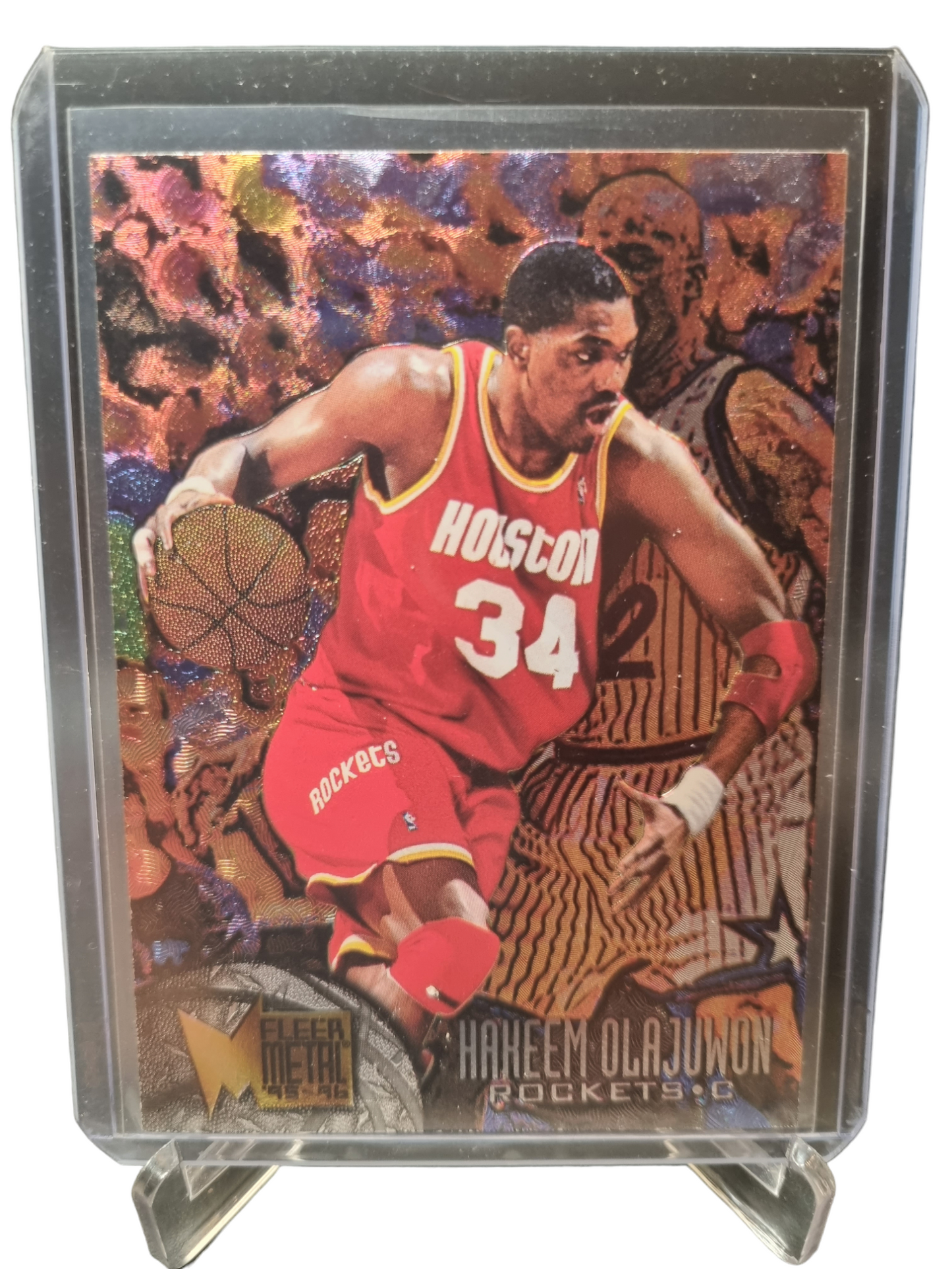 1995-96 Fleer Metal #40 Hakeem Olajuwon