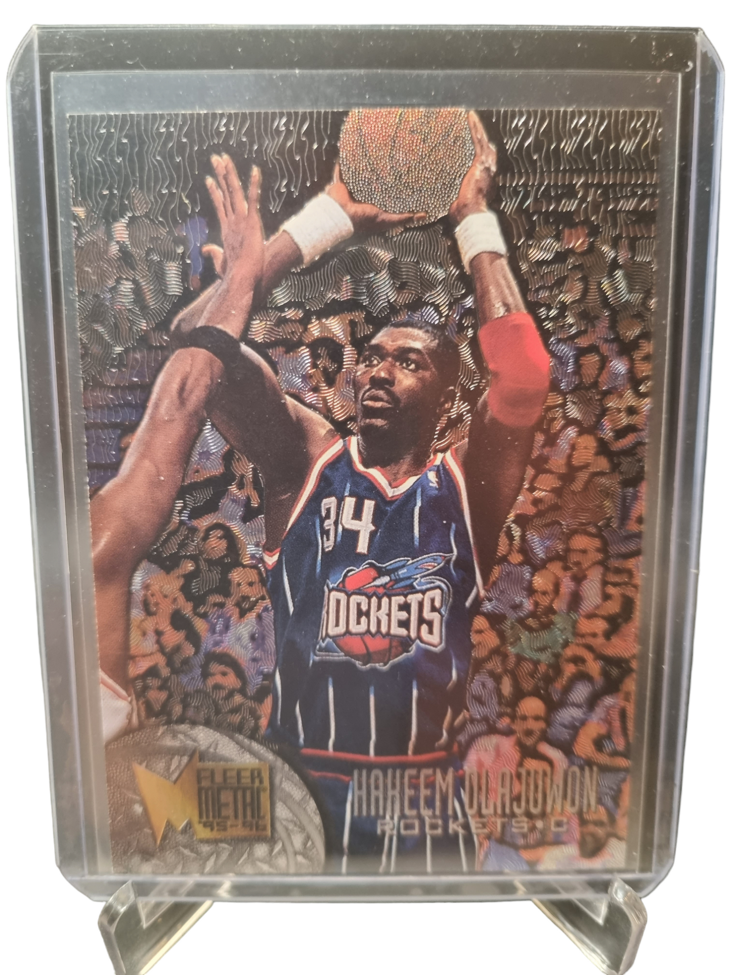 1995-96 Fleer Metal #154 Hakeem Olajuwon