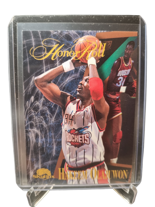 1996 Fleer #257 Hakeem Olajuwon Honor Roll