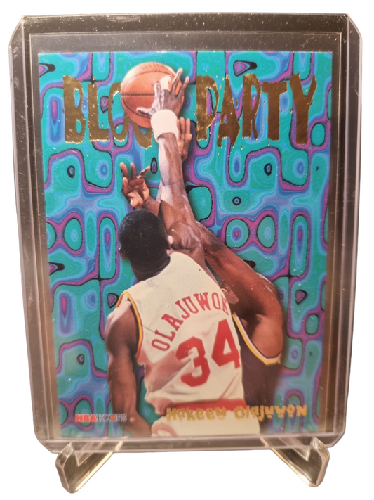 1995 Skybox #8 of 25 Hakeem Olajuwon Block Party