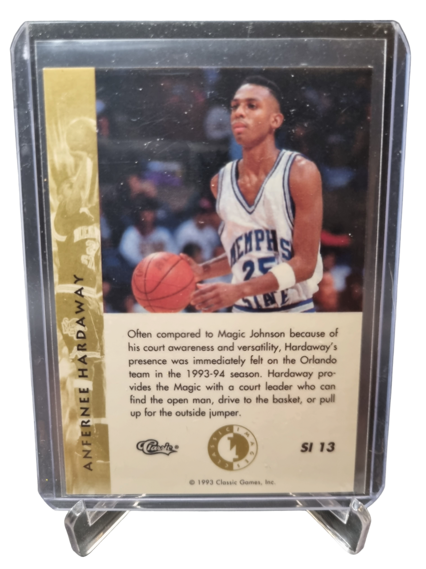 1993 Classic #SI 13 Anfernee Hardaway Rookie Card Sudden Impact