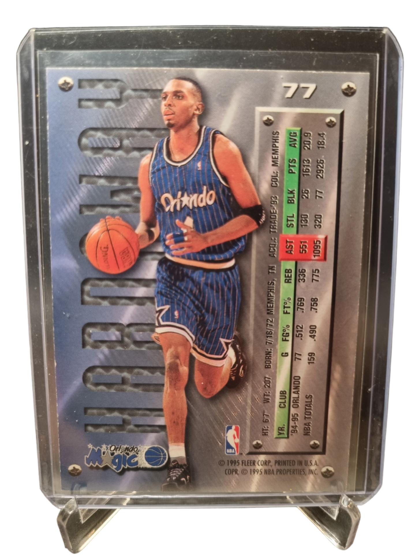 1995-96 Fleer Metal #77 Anfernee Hardaway