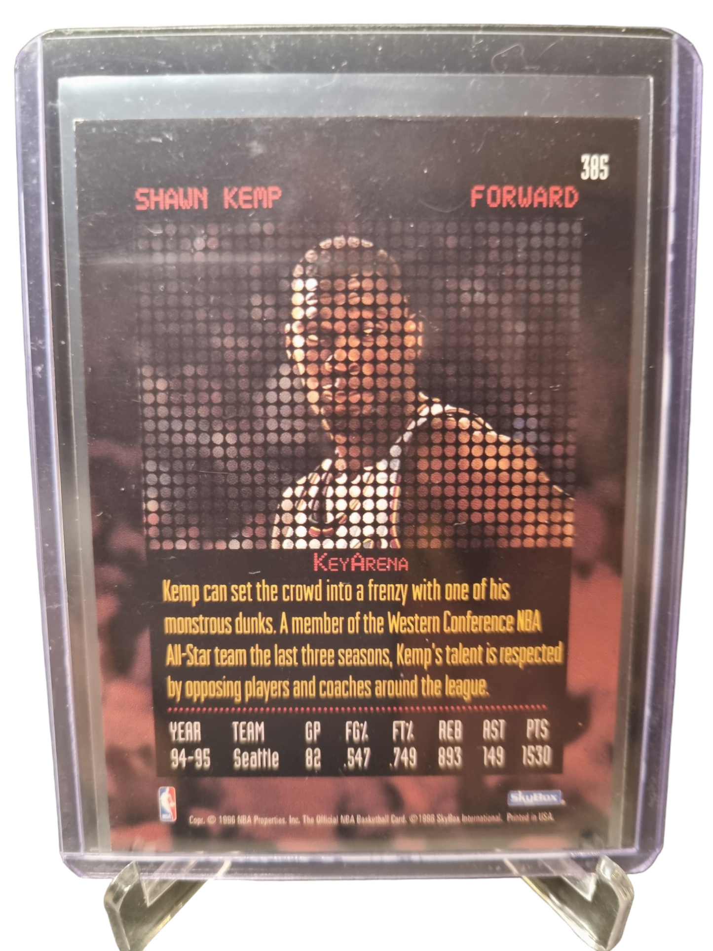 1995 Hoops #385 Shawn Kemp Rock The House