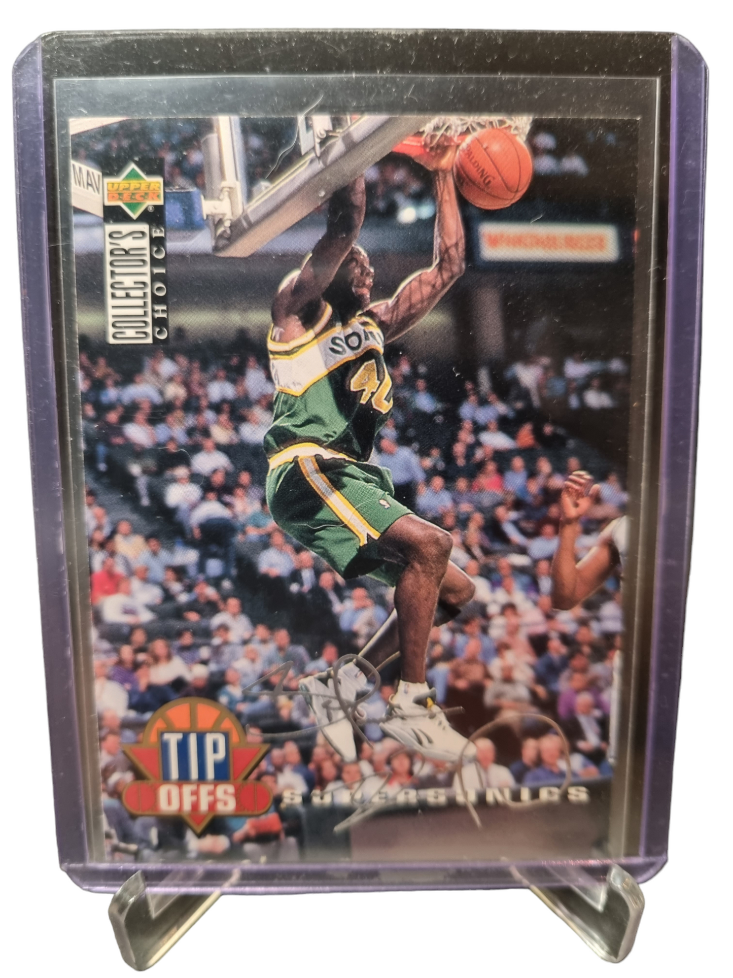 1994 Upper Deck #190 Shawn Kemp Tip Offs Silver Signature