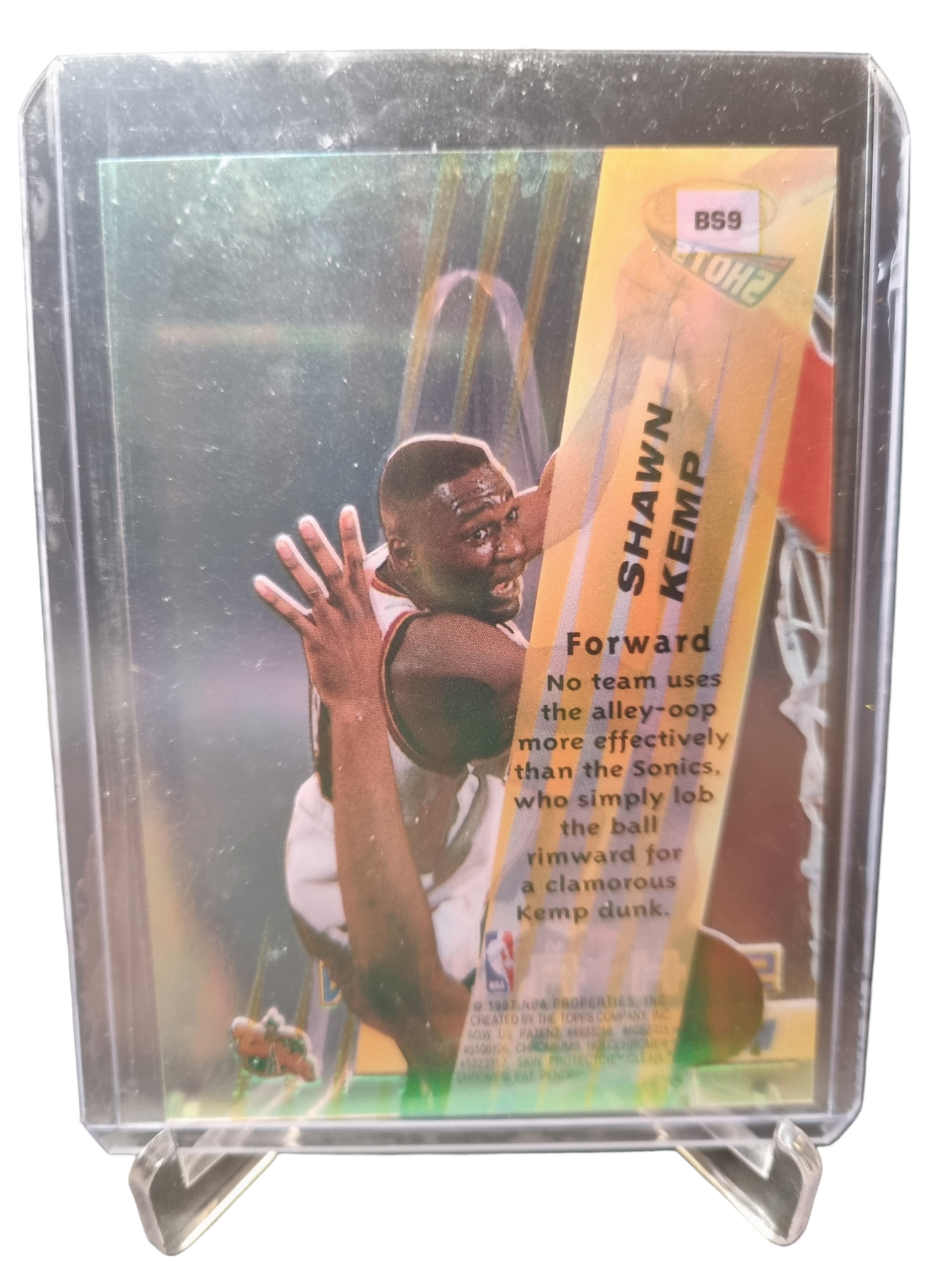 1997 Topps #BS9 Shawn Kemp Bowmans Best Shots Acetate