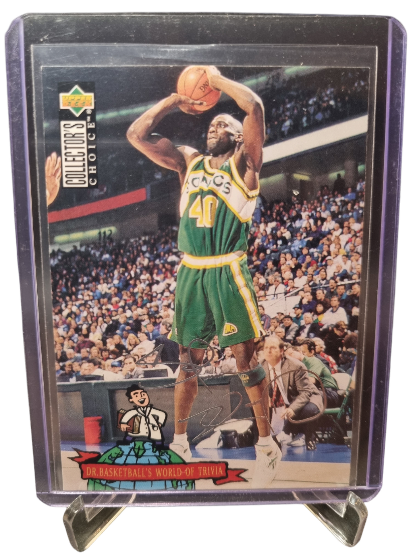 1994 Upper Deck #404 Shawn Kemp Dr Basketballs Silver Signature