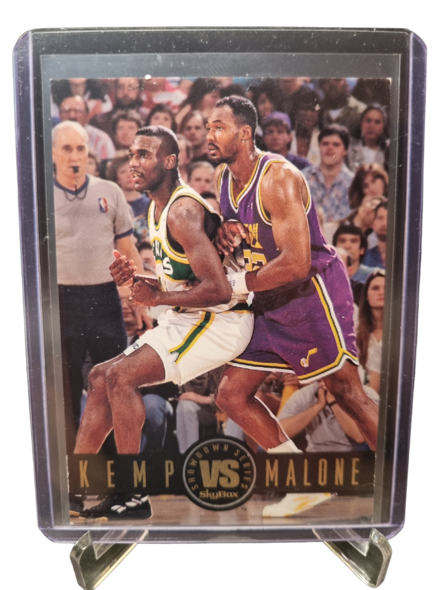 1994 Skybox #SS7 Shawn Kemp vs Karl Malone