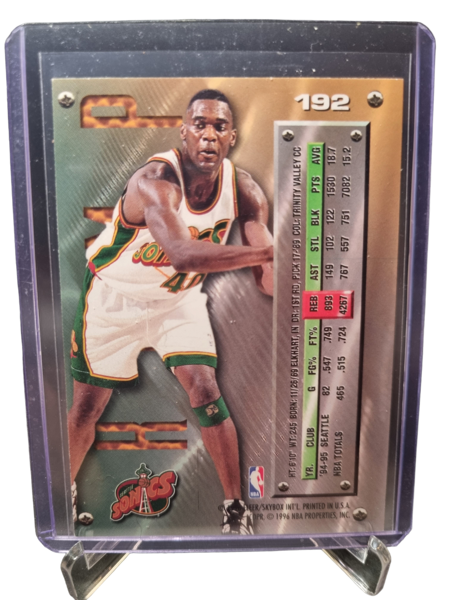 1995-96 Fleer Metal #192 Shawn Kemp