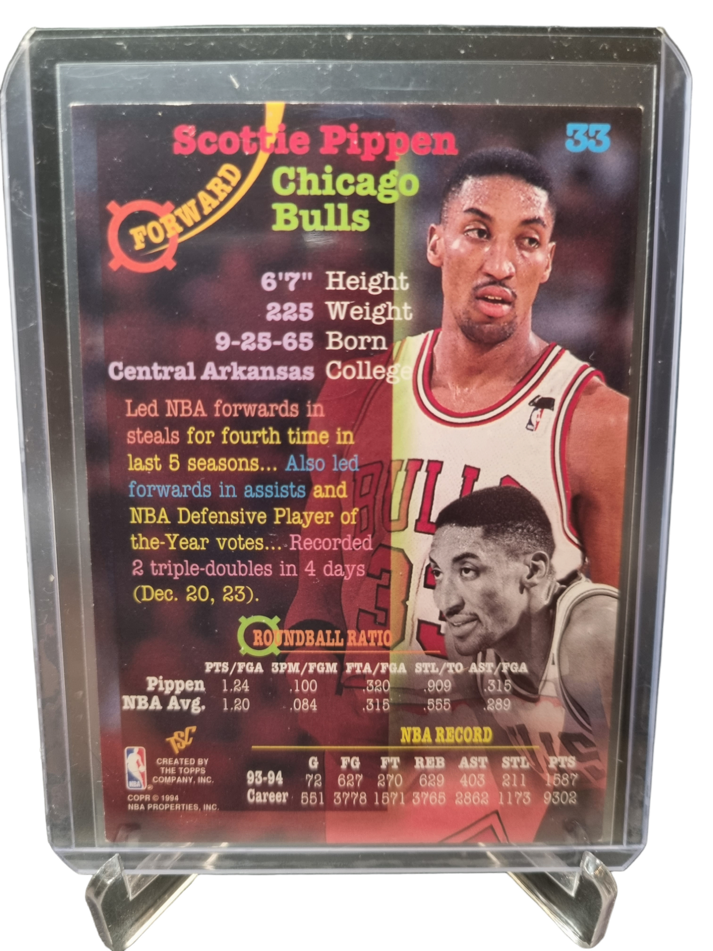 1994 Topps Stadium Club #33 Scottie Pippen