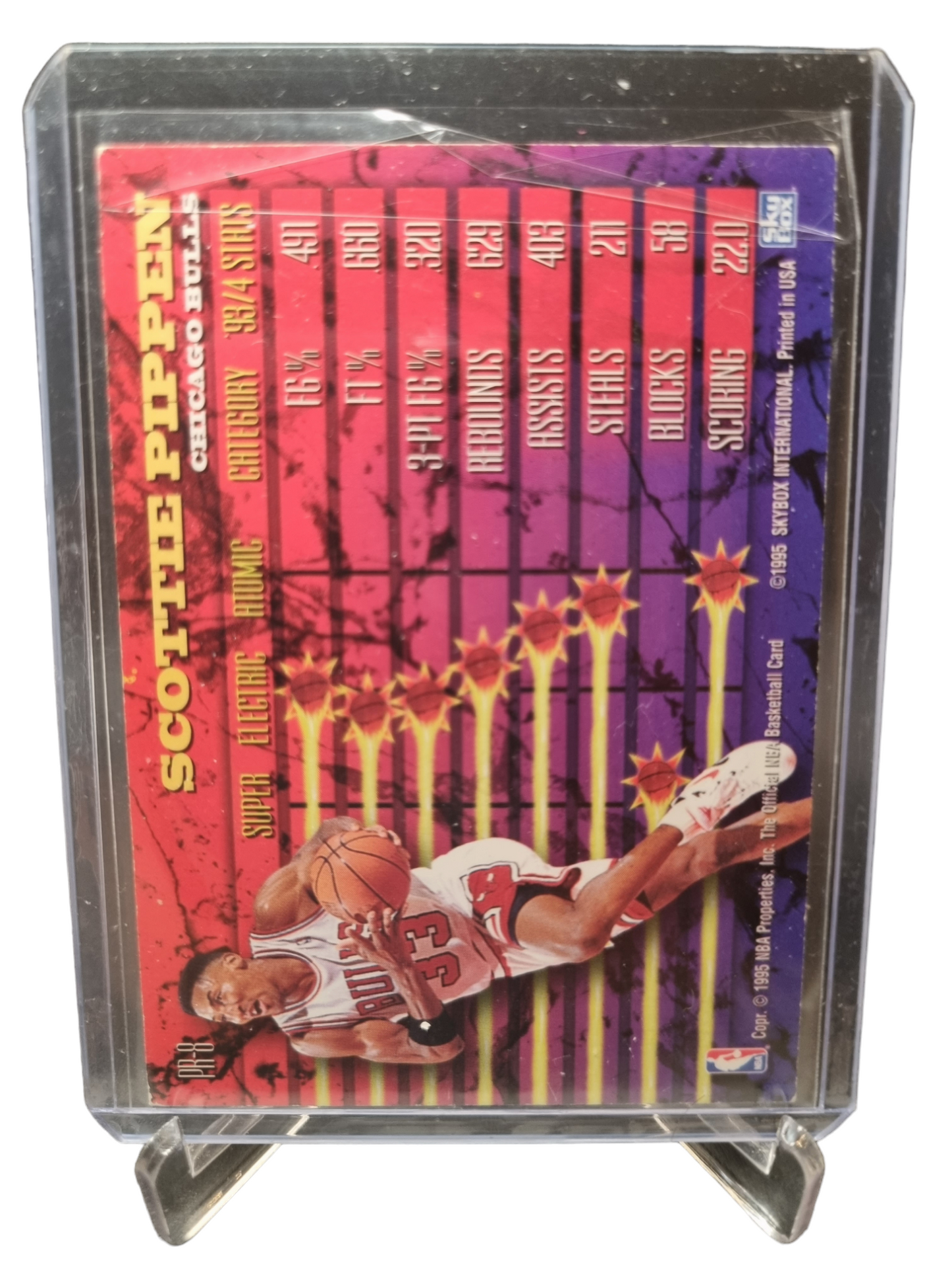 1995 Hoops #PR-8 Scottie Pippen Hoops Power