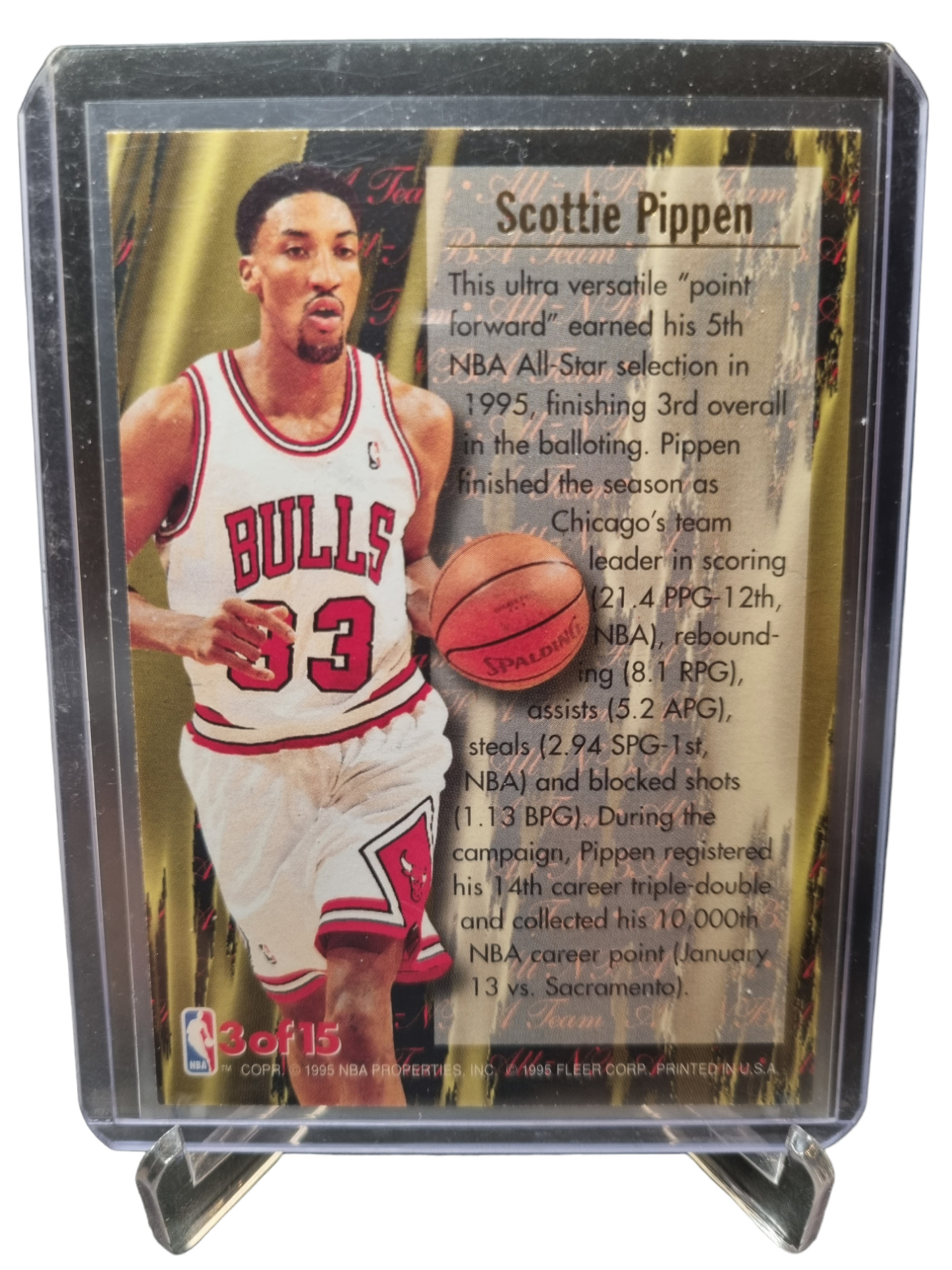 1995-96 Fleer Ultra #3 of 15 Scottie Pippen All NBA First Team