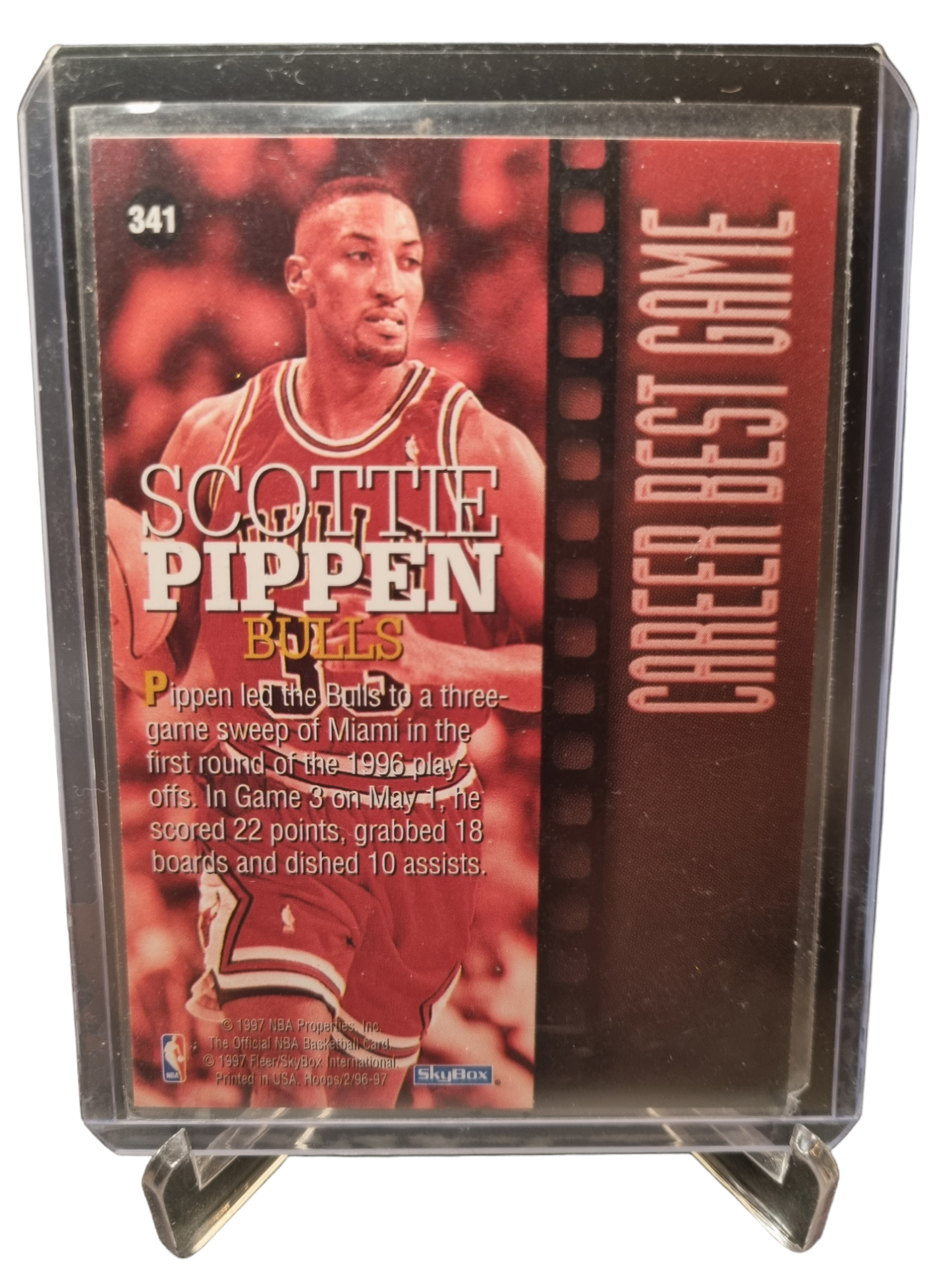 1997 Hoops #341 Scottie Pippen Career Best Game