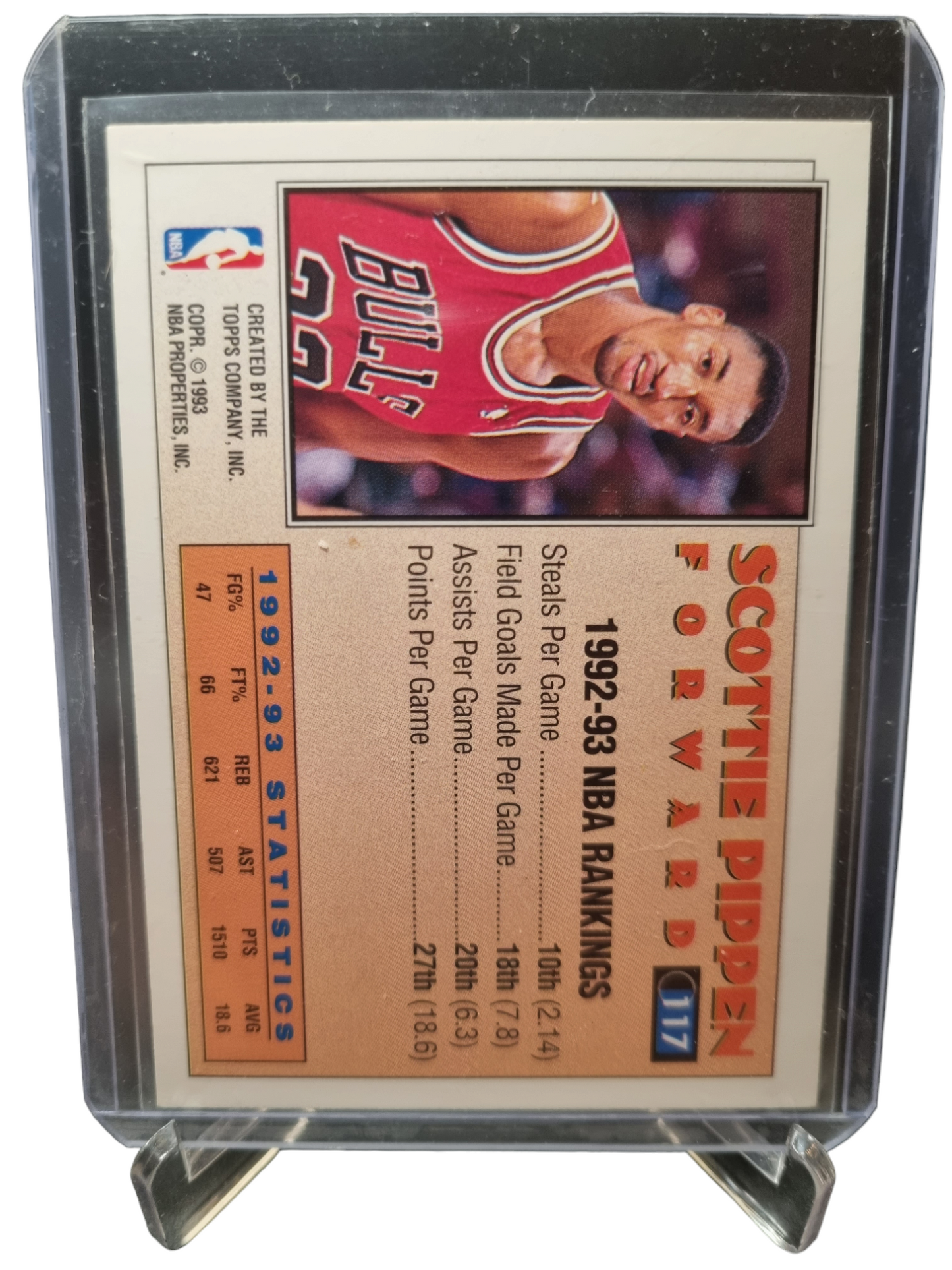 1993 Topps #117 Scottie Pippen Topps All-Star Team