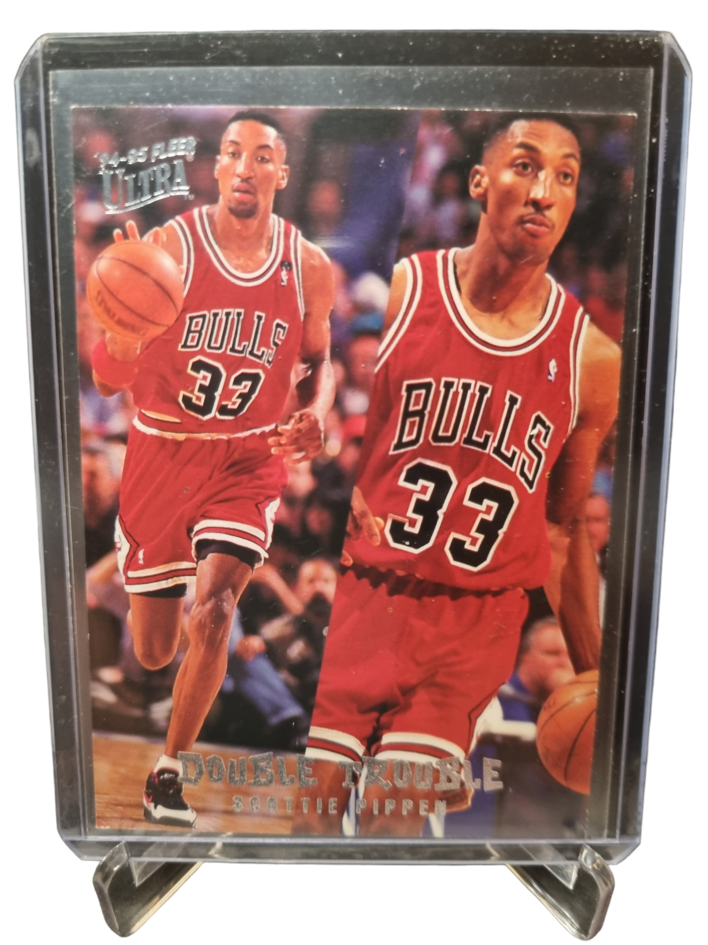 1994-95 Fleer Ultra #7 of 10 Scottie Pippen Double Trouble