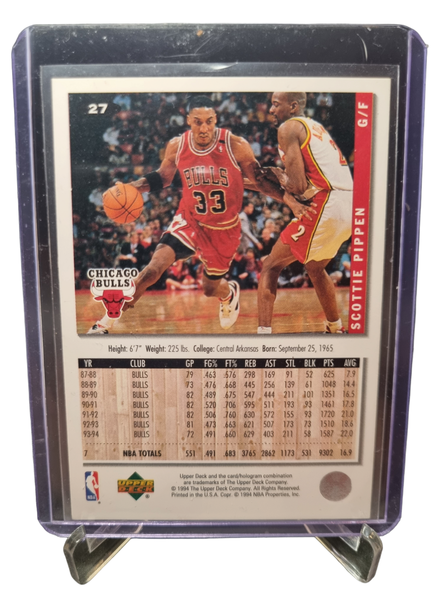 1994 Upper Deck #27 Scottie Pippen