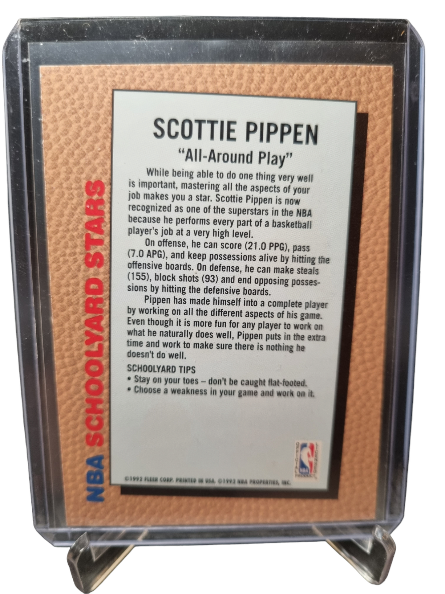 1992-93 Fleer #School Yard Stars Scottie Pippen