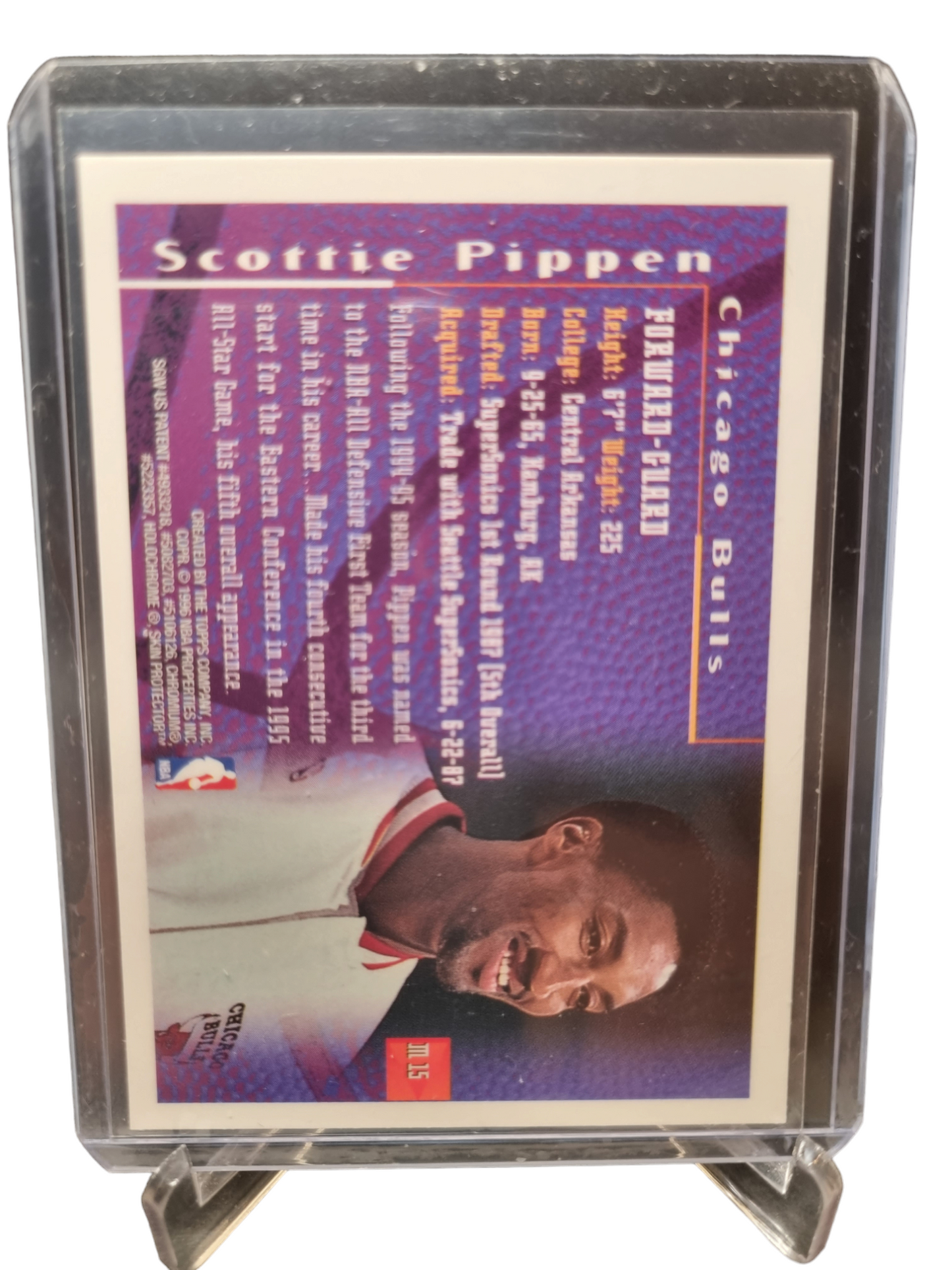 1996 Topps Finest #M15 Scottie Pippen