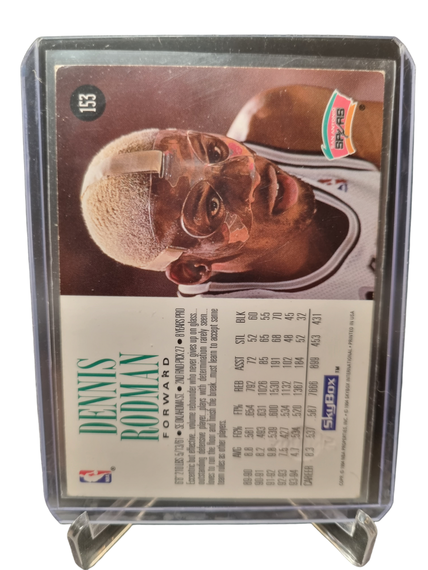 1994 Skybox #153 Dennis Rodman