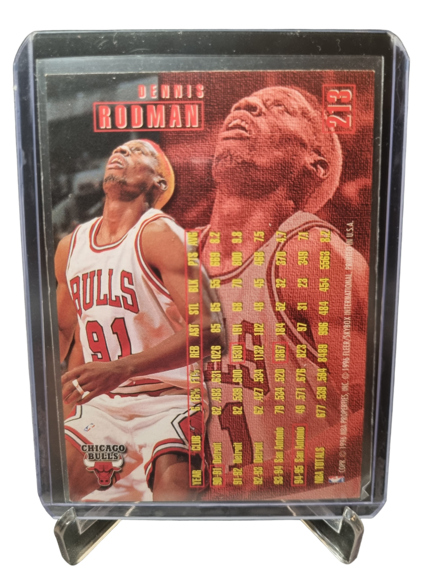 1995-96 Fleer #213 Dennis Rodman