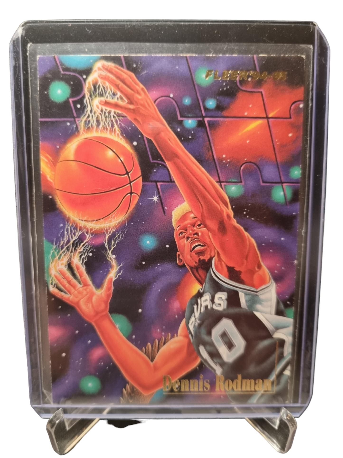 1994-95 Fleer #6 of 9 Dennis Rodman He's Got Glass