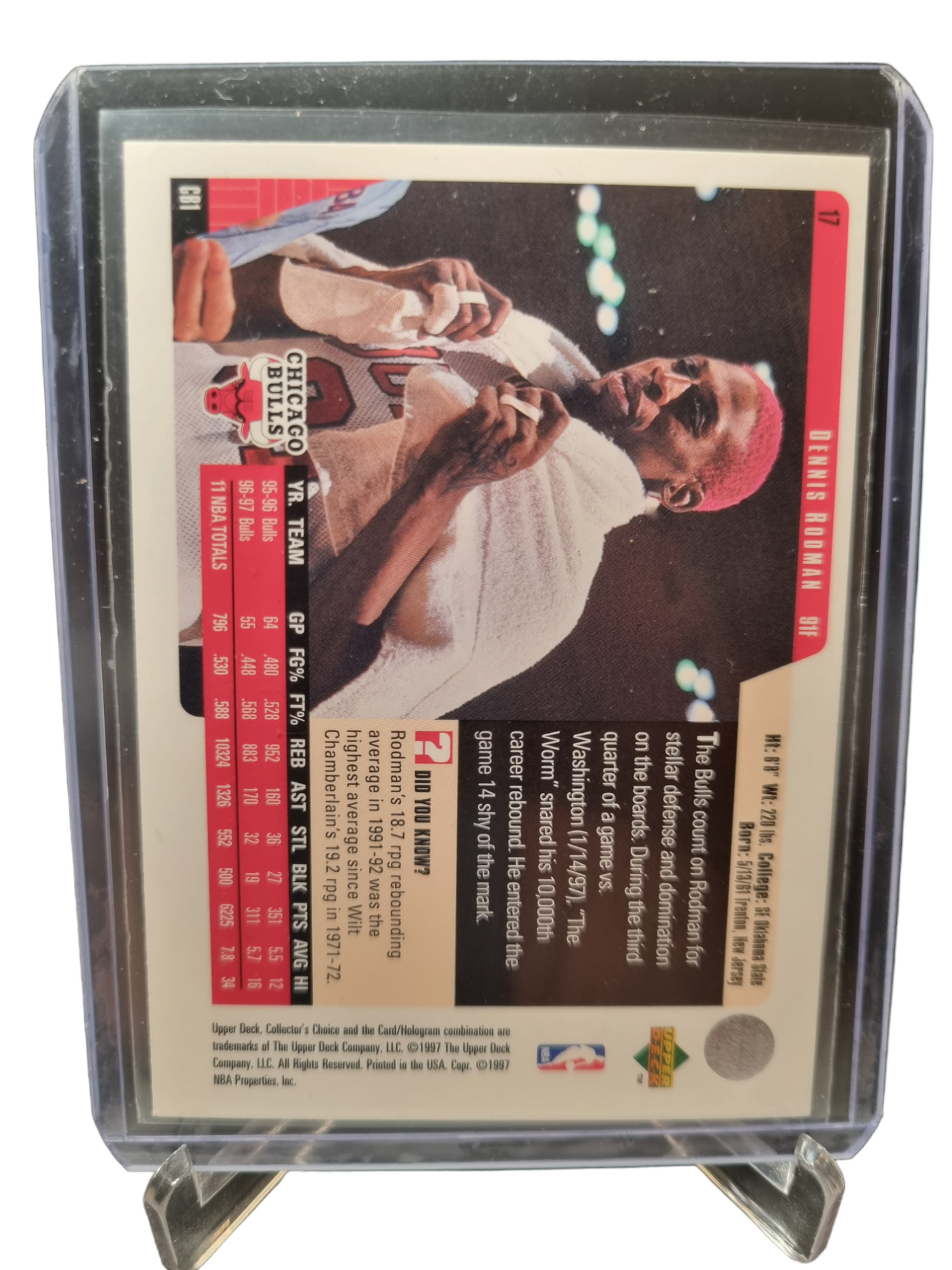 1997 Upper Deck #17 Dennis Rodman