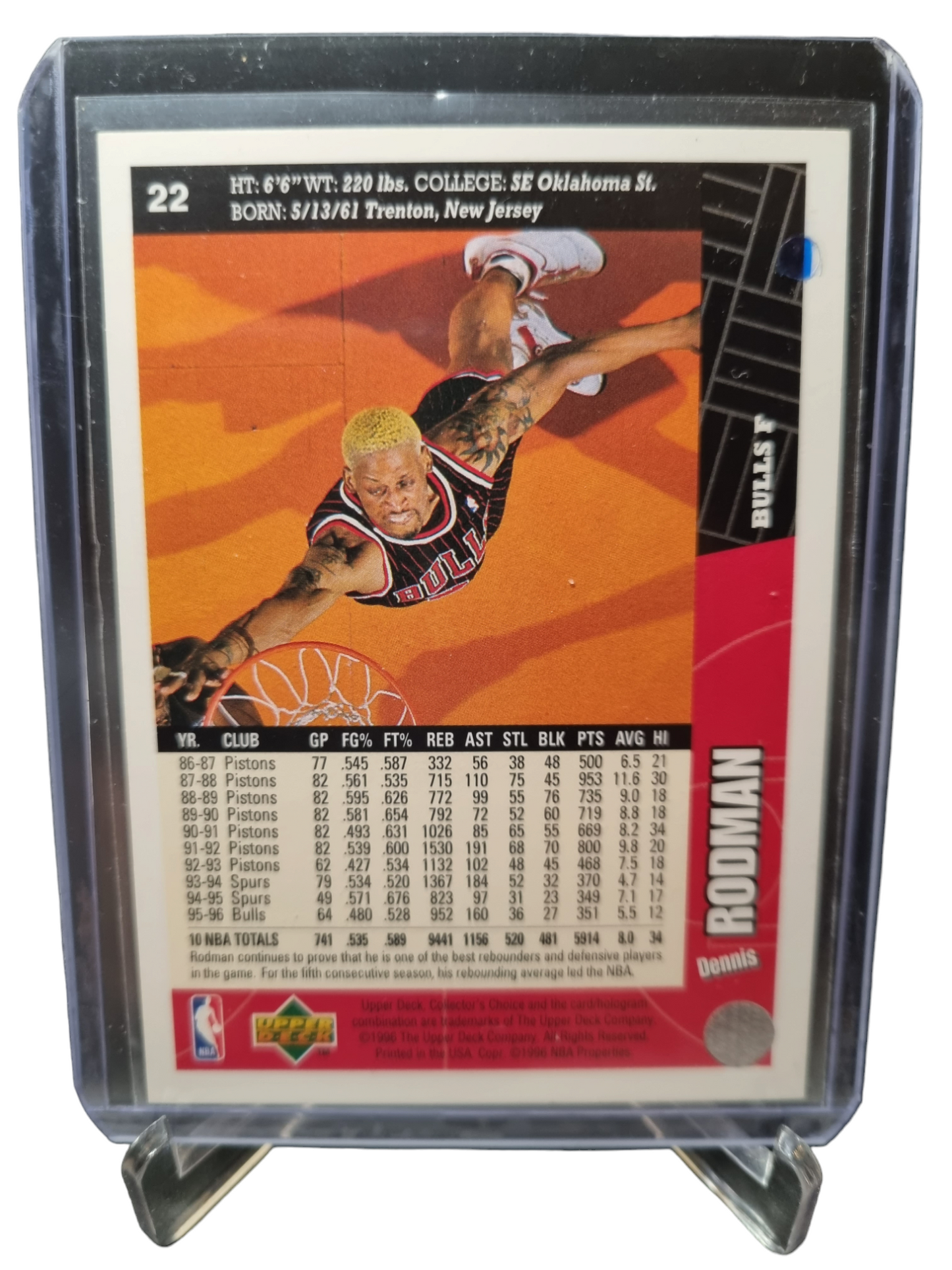 1996 Upper Deck #22 Dennis Rodman