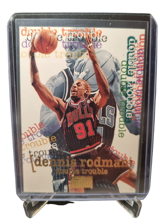 1997 Skybox Premium #276 Dennis Rodman Double Trouble